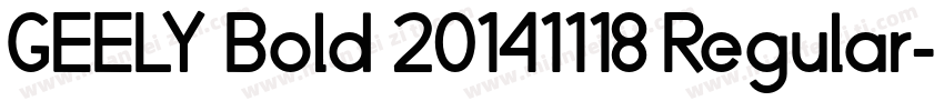 GEELY Bold 20141118 Regular字体转换